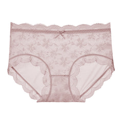 Floral Lace Light Breathable Mesh Briefs