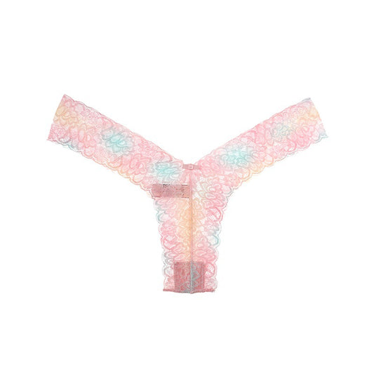 2024 New Sexy Lace Print Quick-drying Breathable Seamless Low-waist Skin-friendly Thong