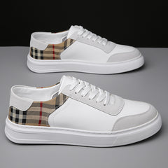 Men's Genuine Leather Soft Sole Large Size Versatile Casual Sneakers
