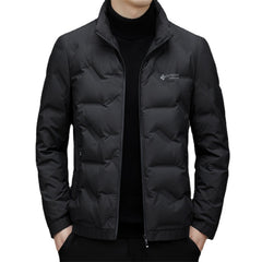 Lightweight, stylish and casual down jacket with stand collar