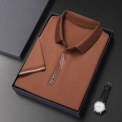 New business casual solid color lapel polos
