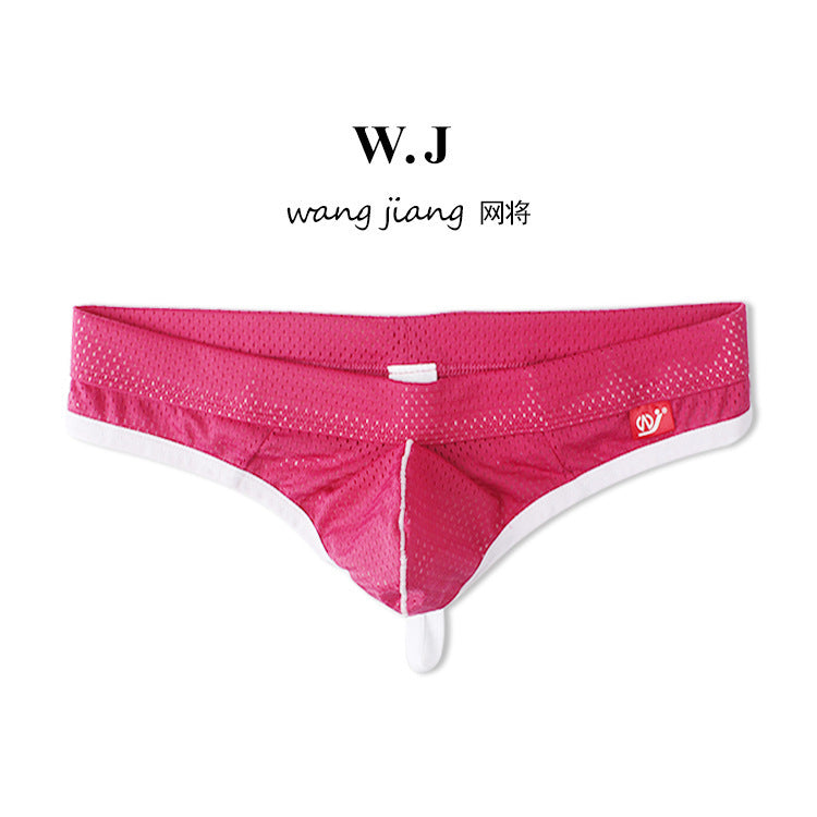 Men's Sexy Low Waist Mesh Breathable Thong