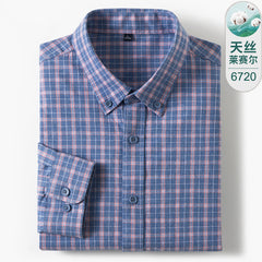 Men's High-end Business Casual Cotton Plaid Shirt