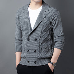 2023 Solid Color Knitted Cardigan