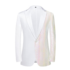 Men's Party Performance Date Wavy Sequin Shiny Casual Trendy Blazer