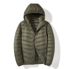 Men's White Duck Down Casual Warm Down Jacket