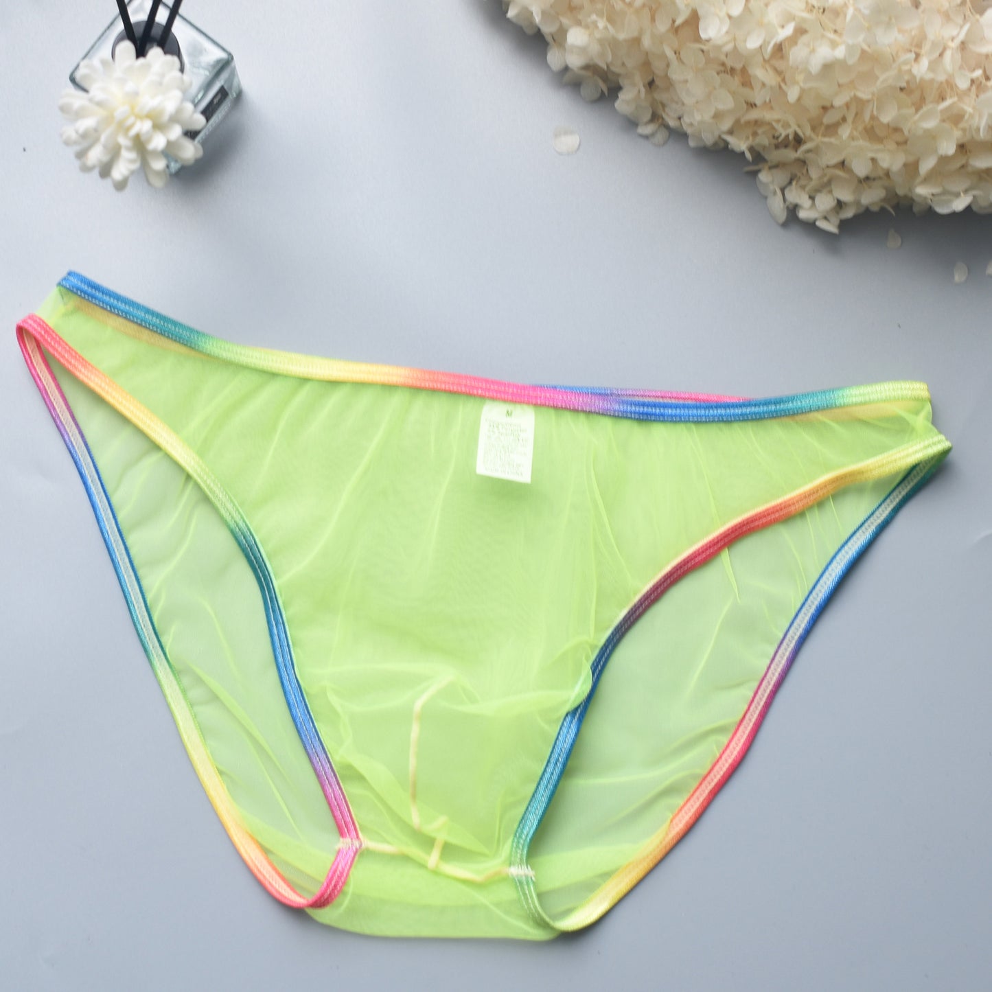 Mesh transparent sexy men's underwear