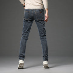 2024 New Men's High Quality Straight Business Casual Jeans