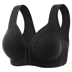 Front clasp non-wired thin push-up bra