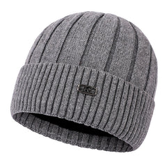 Men's Warm and Thickened Knitted Fashionable and Versatile Plush Woolen Hat