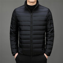 New Men's Stand Collar Lightweight Fashionable Casual Down Jacket
