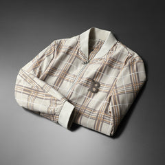 2023 New Men's Plaid Print Casual Jacket