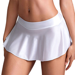 Sexy Low Waist Shiny Miniskirt