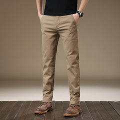 Men's New Loose Straight Cotton High-end Simple Casual Pants