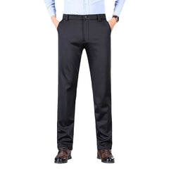 High elastic straight loose iron-free men's trousers