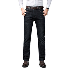 Men's Business Casual Loose Straight Jeans