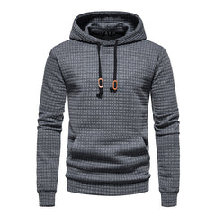 Men's Casual Pullover Jacquard Hooded Jacket