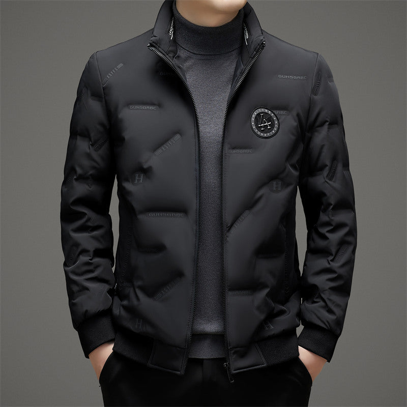 New Men's Stand Collar Warm, Casual and Versatile Down Jacket