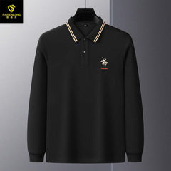 Men's Casual Fashion Embroidered Polo Shirt