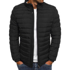 Men's New Solid Color Cotton Coat