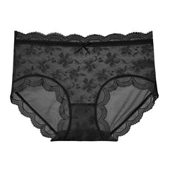 Floral Lace Light Breathable Mesh Briefs