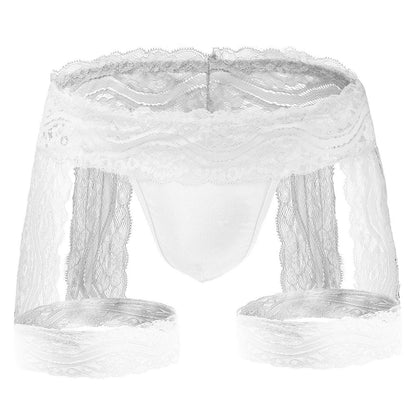 Tzy0608P Lace leggings boxer thong