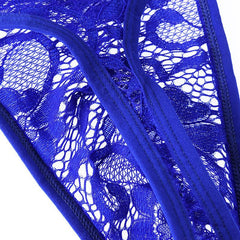 Men's Sexy Lace Transparent Thong