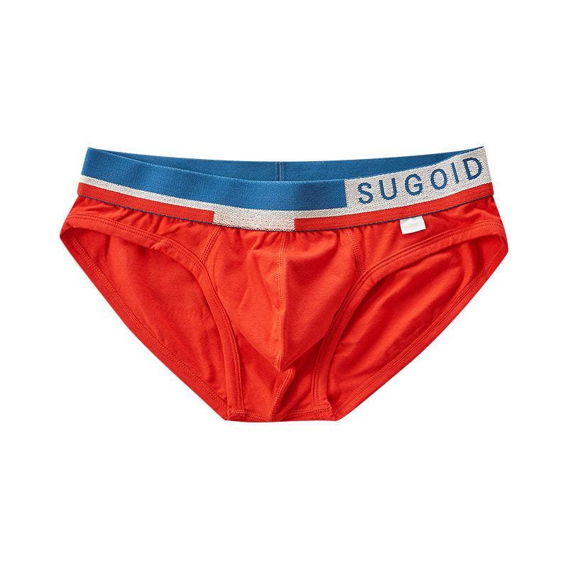 Men's Cotton Printed Comfortable Breathable Low Rise Briefs