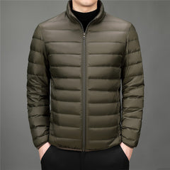 New Men's Stand Collar Lightweight Fashionable Casual Down Jacket