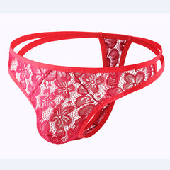 Men's Mesh Transparent Sexy Lace Thong
