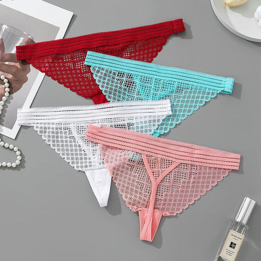 Lace Mesh Hollow Skin-friendly Sexy and Comfortable Thong