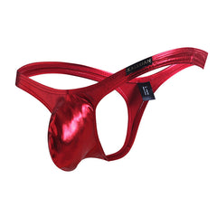 Men's Low Rise Sexy Patent Leather Thong
