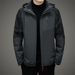 Men's Windproof Three-in-one Detachable Warm Jacket Loose Casual Jacket