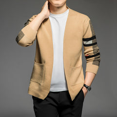 Men's High Quality Jacquard Business Casual Fashion Cardigan