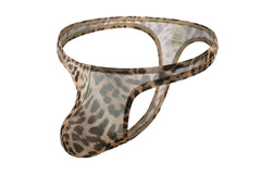 Sexy Leopard Mesh Thong