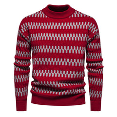 Men's Round Neck Lazy Style Pullover Bottoming Sweater
