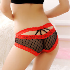 Transparent Sexy Low Waist Lace See-through Briefs