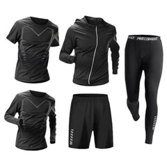 Men's Quick-drying High-elastic Running Training Sports Suit
