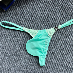 New Low-Rise Sexy Colorblock Lace Thong