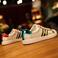 Men's New Fashion White Shoes All-match Winter Breathable Soft Sole Casual Sneakers