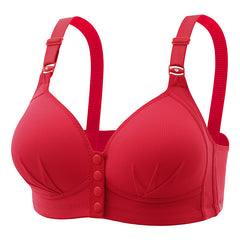 New Plus Size Front Button Wireless Bra