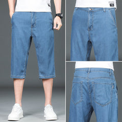Men's Loose Straight Casual Slim Denim Shorts