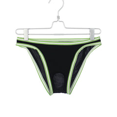 Men's Sexy Transparent Large Size Low Rise Open Crotch Briefs