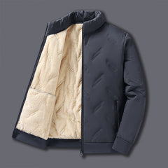 Thick warm lambskin cotton coat