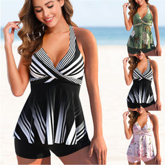 Colorful Print Loose Oversized Swimsuit