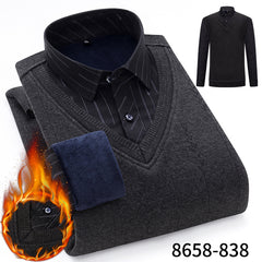 2023 Winter Business Casual Holiday Two Piece Warm Shirts
