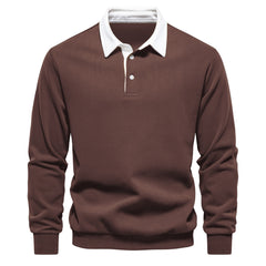 Men's Premium Casual Versatile Long Sleeve Polo Shirt