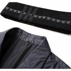 White duck down stylish detachable scarf collar coat
