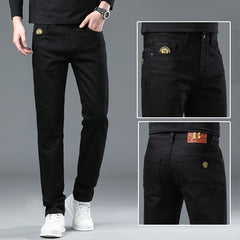 Men's Stretch Comfortable Casual Black Jeans