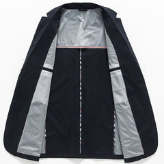 Men's Summer Ice Silk Elastic Casual Blazer
